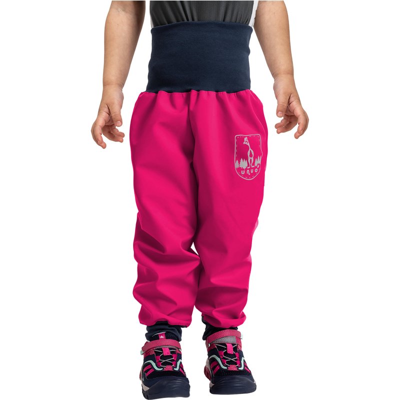 Ungefütterte Softshell-Hose für Kleinkinder Basic, Fuchsia