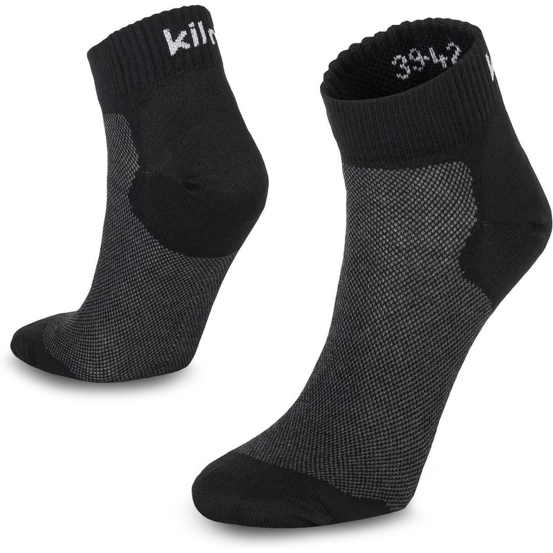 Kilpi Minimis-u Knöchel-Socken 2er Pack Schwarz/Dunkelgrau