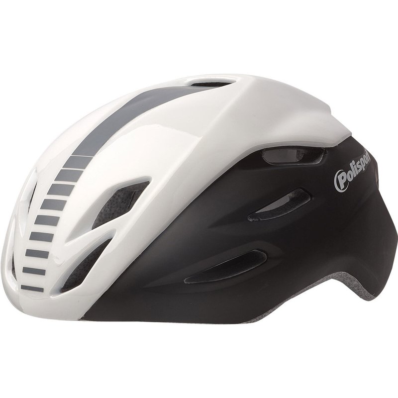 AERO R Fahrradhelm für Straße Schwarz/Weiß/Grau