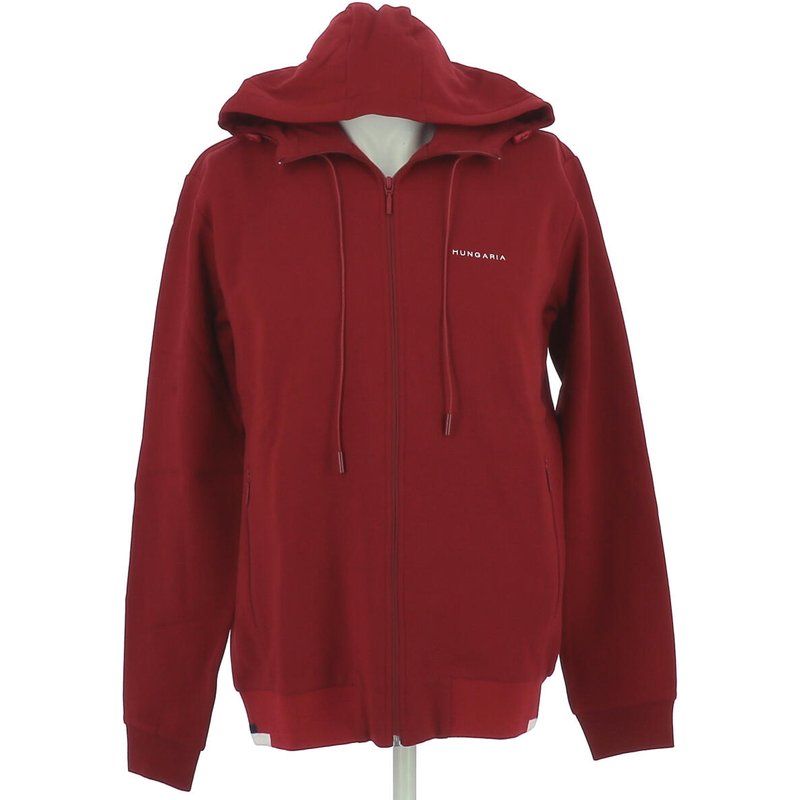 Hungaria Ebeko Herren Kapuzenpullover Rot mit Reißverschluss