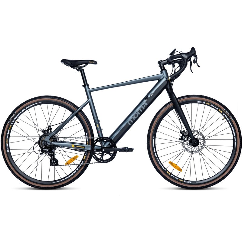 E-GRAVEL PRO 28, ausgestattet mit Shimano, 8 Gänge, TEKTRO Scheibenbremsen
