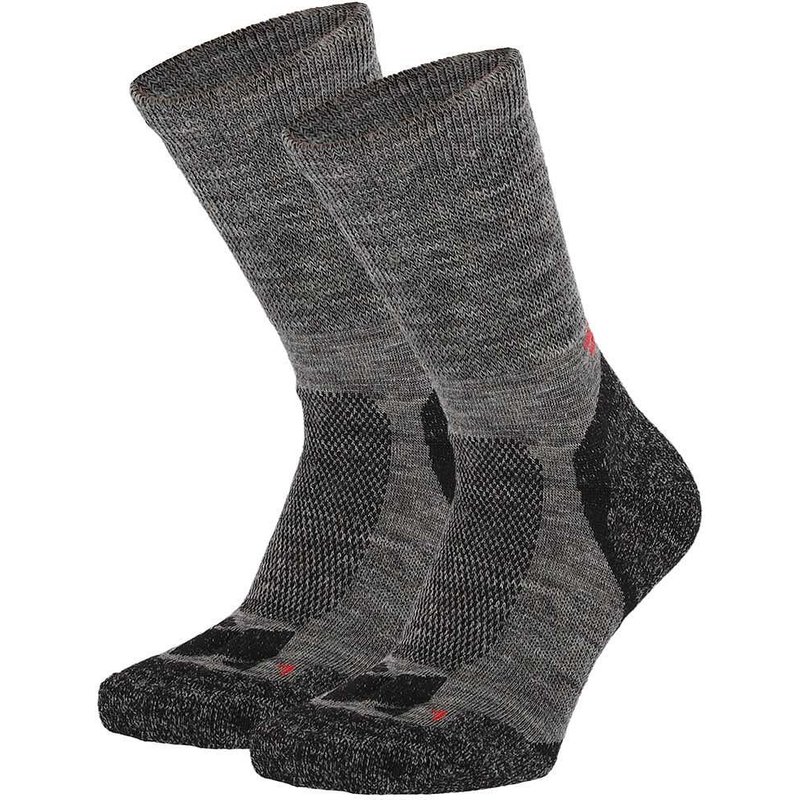 Xtreme Wandern Socken Merinowolle 2er-Pack Multi Anthrazit