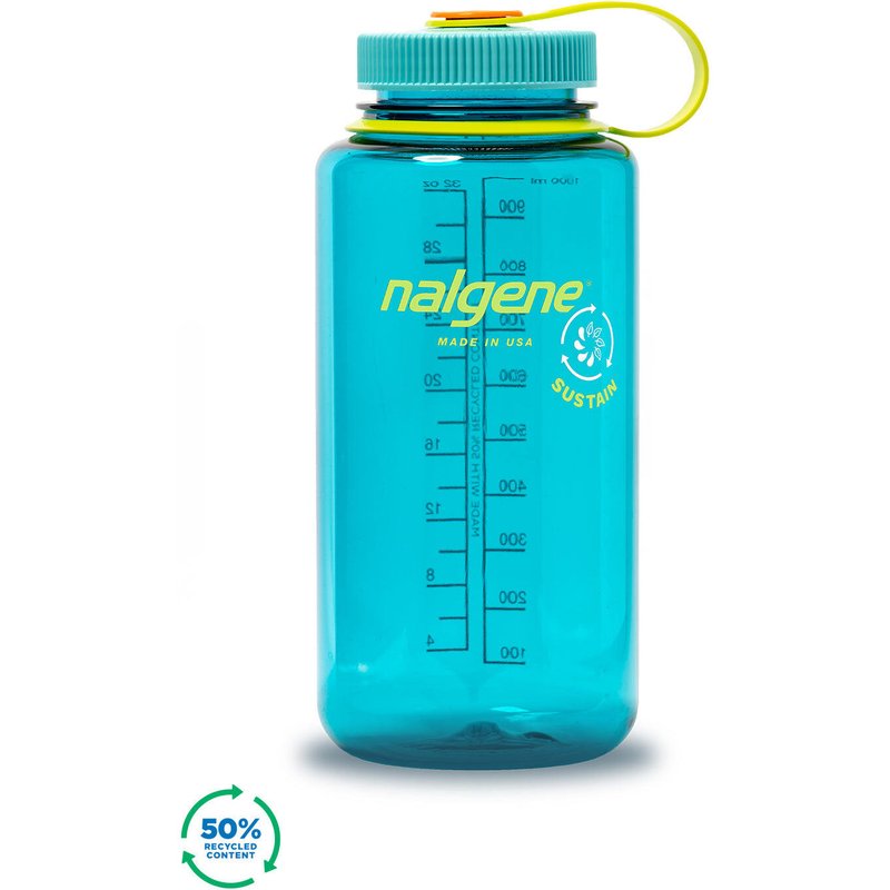 NALGENE Wide-Mouth 1ltr drinkfles Cerulean Sustain