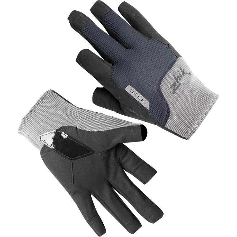 Deck Gloves Segelhandschuhe Langfinger Damen/Herren grau