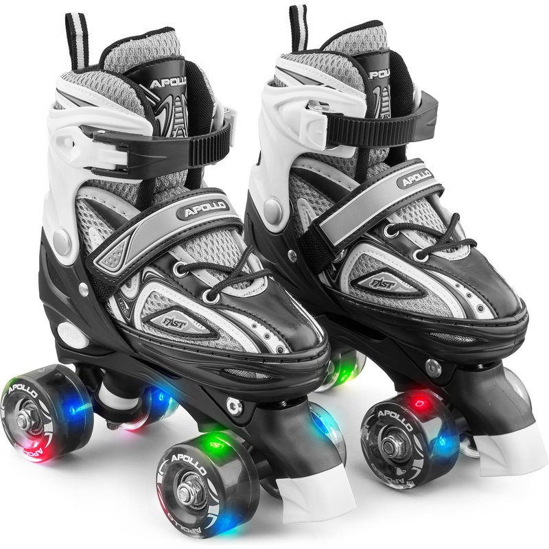 Apollo Super Quad LED ABEC7 verstellbare Kinder Rollschuhe