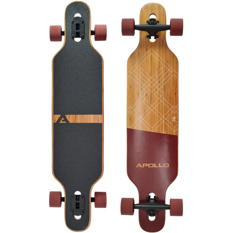 Twin Tip DT Longboard 39" aus mehrlagigem Holz für idealen Flex & Stabilität