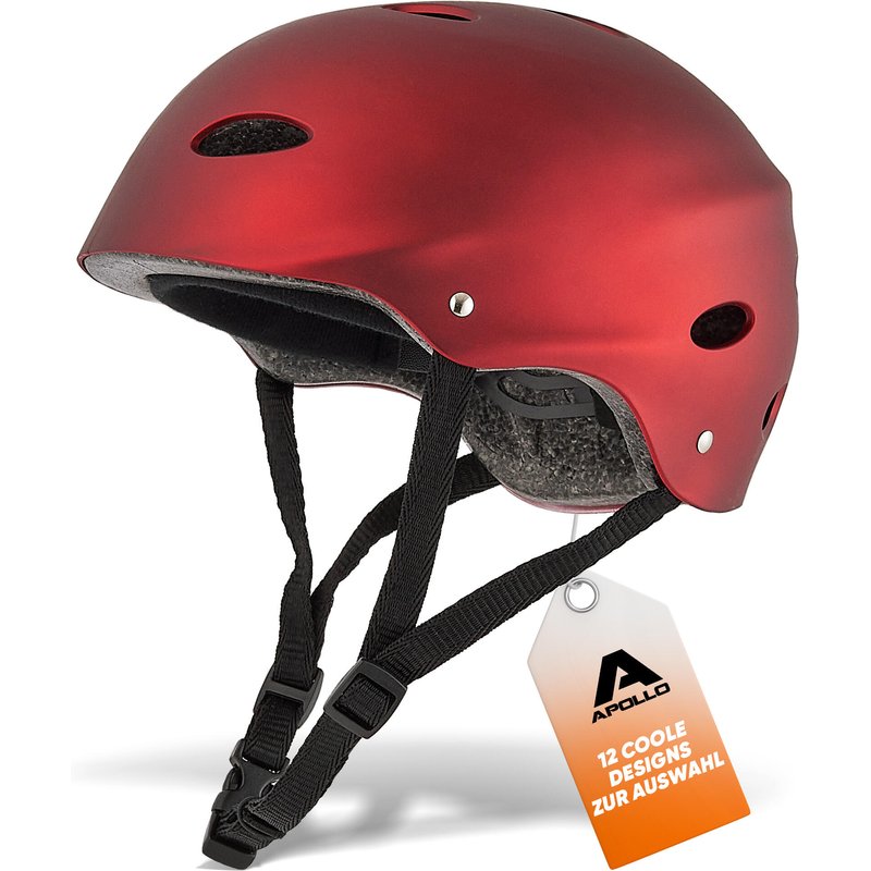 Apollo Skatehelm verstellbar – Multi Sport Helm für Kinder & Erwachsene