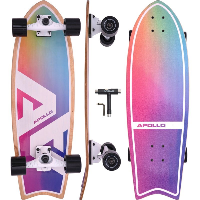 Surfskate Board - midi Longboard mit hochwertiger Surf Skate Achse