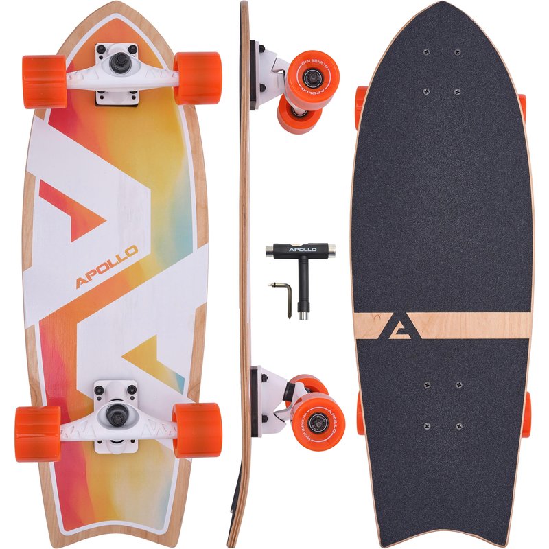 Surfskate Board - midi Longboard mit hochwertiger Surf Skate Achse