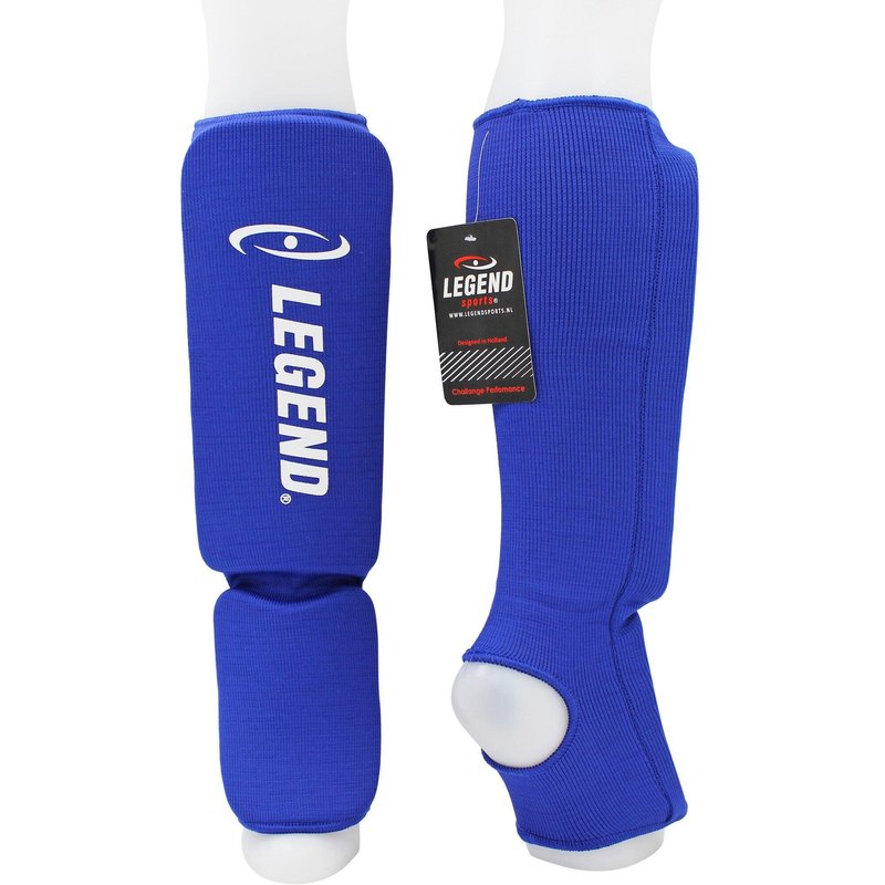 Schienbeinschoner Legend Easy Kinder/Erwachsene Blau Elastisch