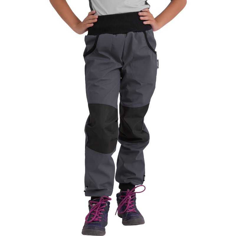 Softshell-Hose mit Fleece für Kinder Street Strong, D. Grau