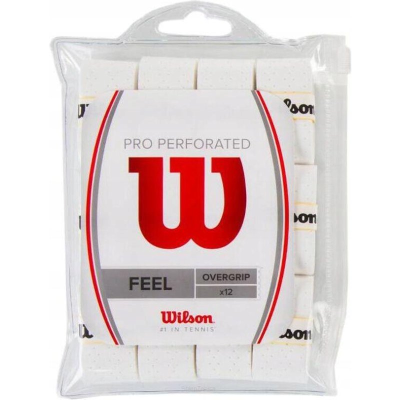 12 Tennis Overgrips im Set Wilson Pro Perforated