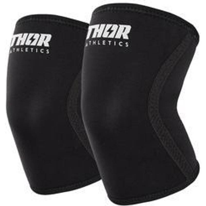 Kniebandagen - Powerlifting - 7 mm - Schwarz