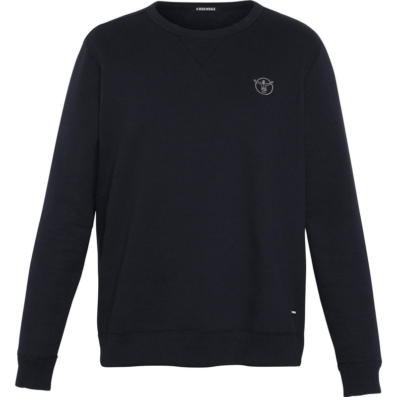 Sweater im Basic-Look mit Logo-Motiv