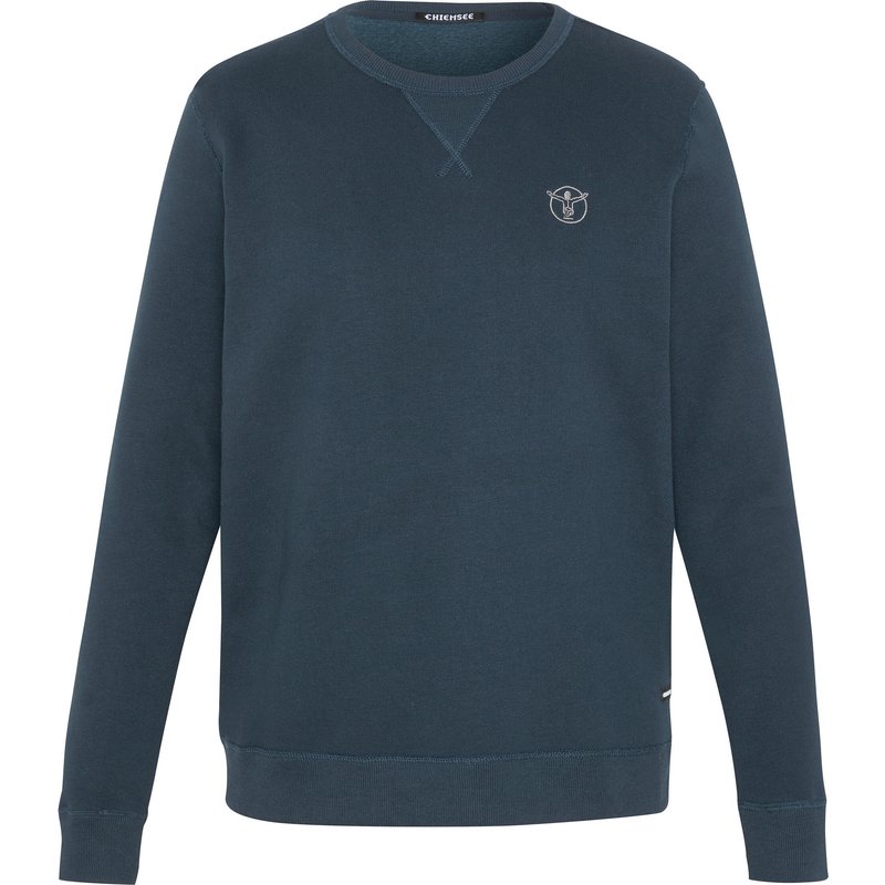 Sweater im Basic-Look mit Logo-Motiv