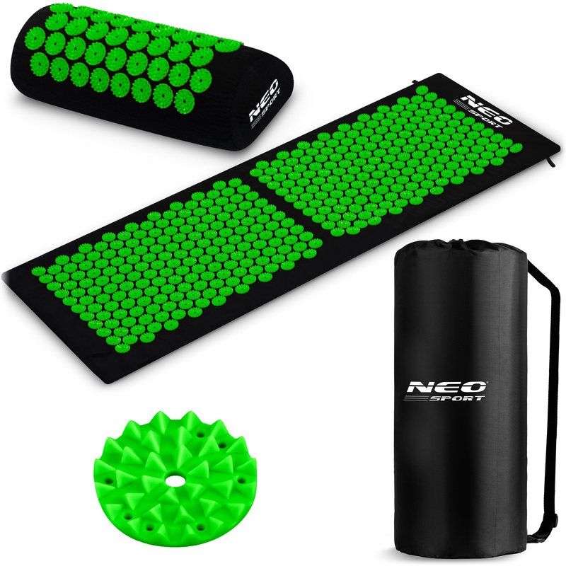Erwachsene Akupressurmatte mit Stacheln - Neo-Sport Ns-901 grün