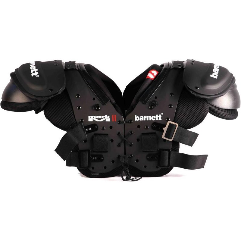 MARK II Pro American Football Schulterpolster, Schwarz