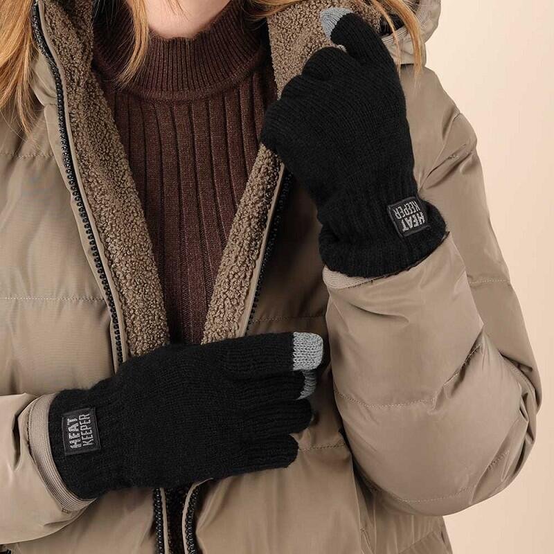 Heatkeeper Thermo Handschuhe Damen mit I-Touch Schwarz