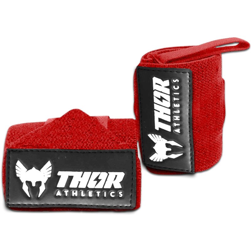 Handgelenkbandagen - Krafttraining - 60 cm - Rot - Extra Stark