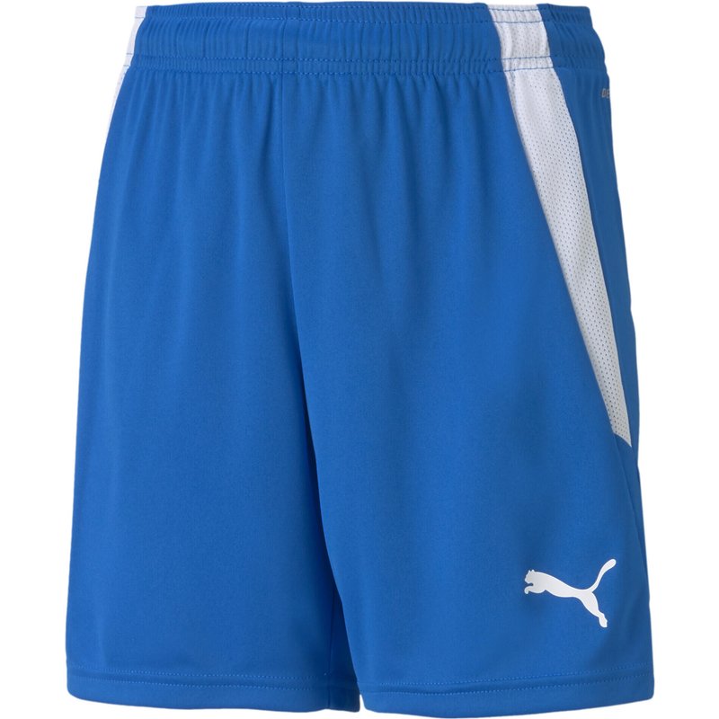 teamLIGA Fußballshorts Jugendliche PUMA Electric Blue Lemonade White