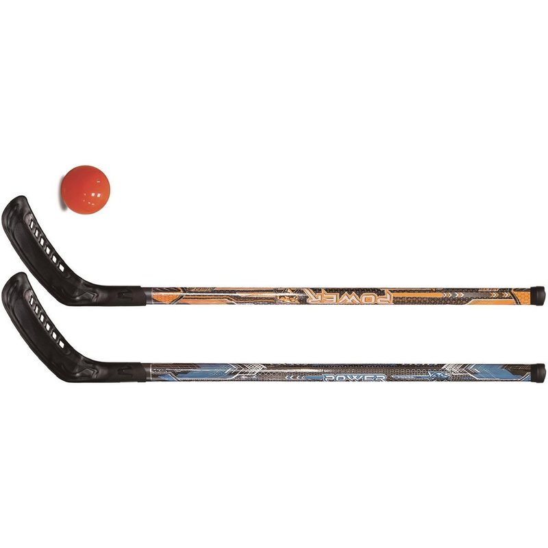 Floorball-Set für Kinder und Erwachsene, 2 Schläger, Ball