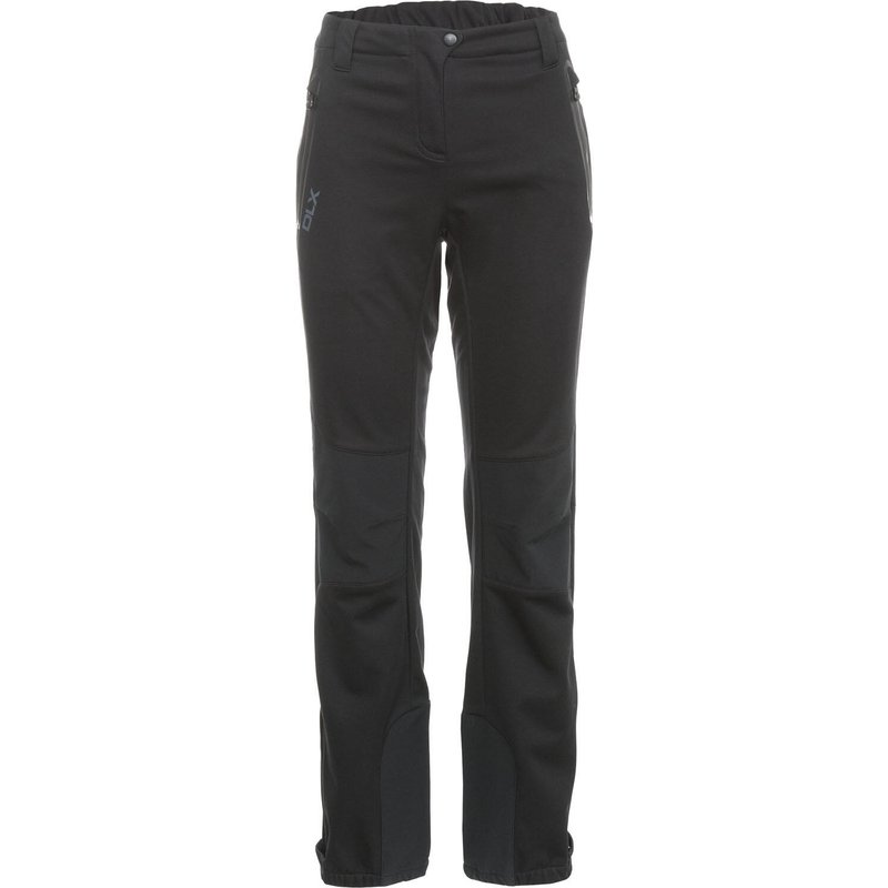 Dlx Sola Damen Softshellhose wasserdicht Schwarz