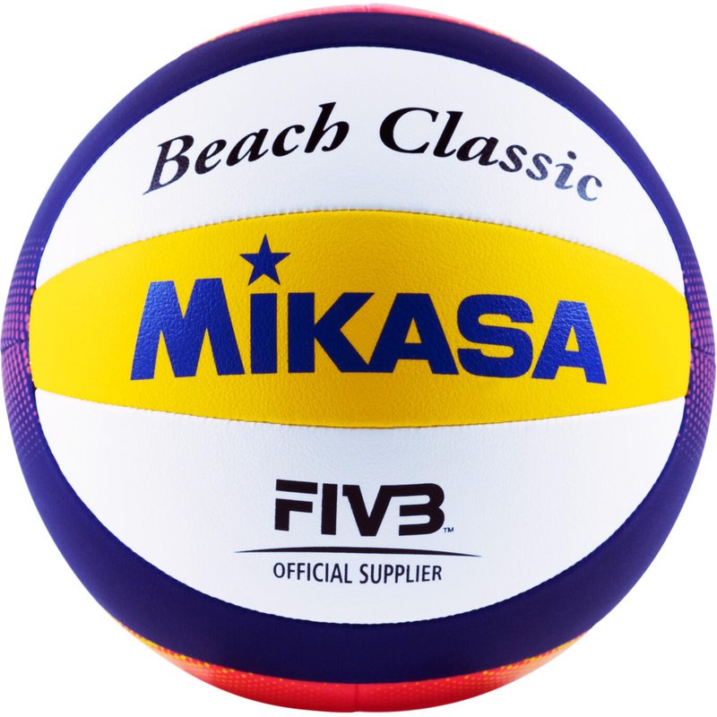 Beachvolleyball Beach Classic BV551C Beachvolleyball Unisex Weiß-Blau-Gelb