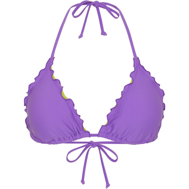 Bikini-Top im gerüschten Triangel-Stil