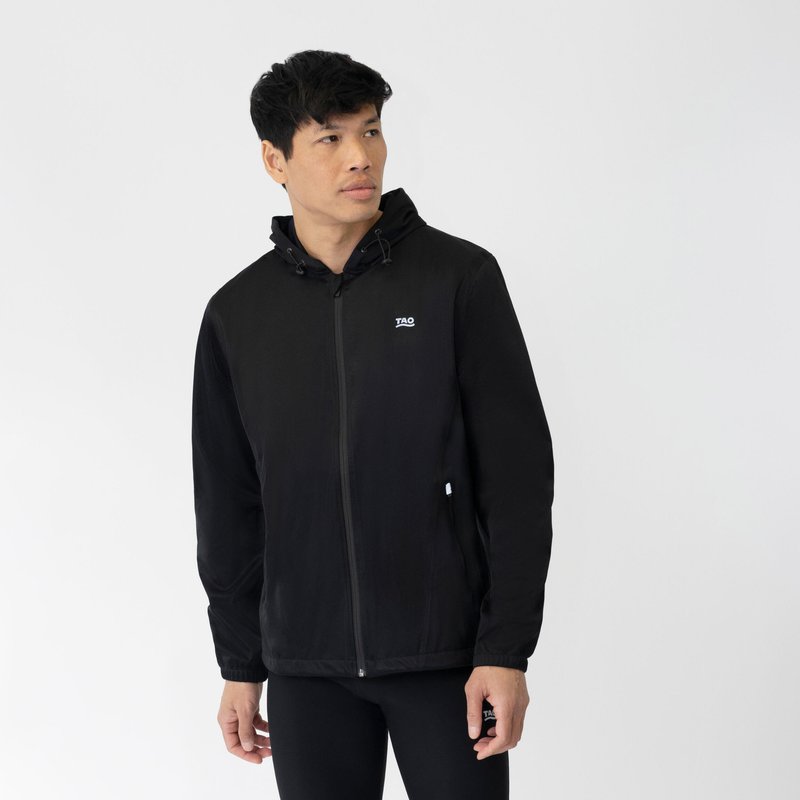 Herren Wind- und wasserdichte Laufjacke mit Kapuze