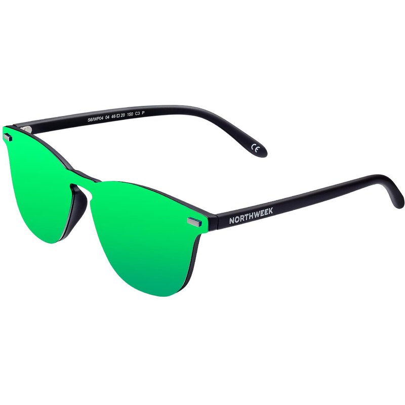 NORTHWEEK - Sonnenbrillen für Herren und Damen - WALL BLACK GREEN POLARIZED