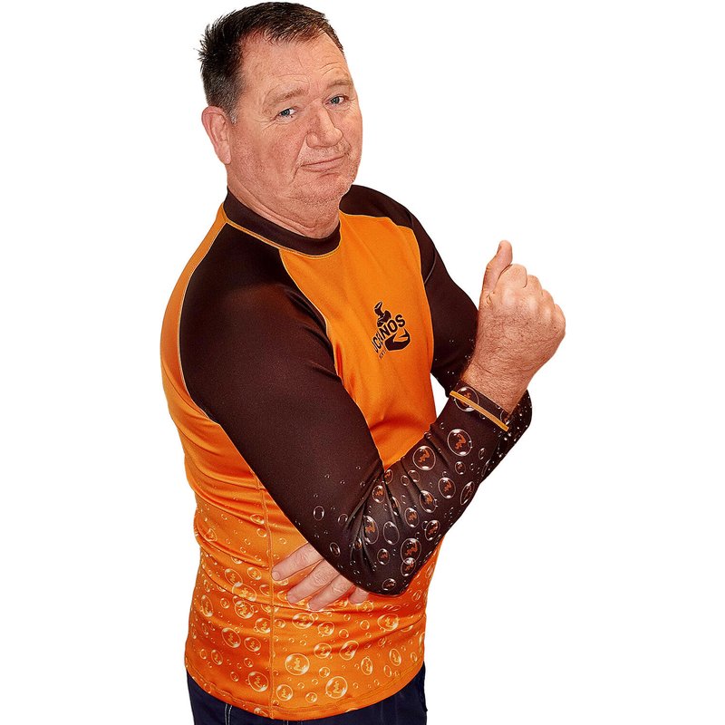 Oceanos Rashguard "OCEAN DNA" Orange