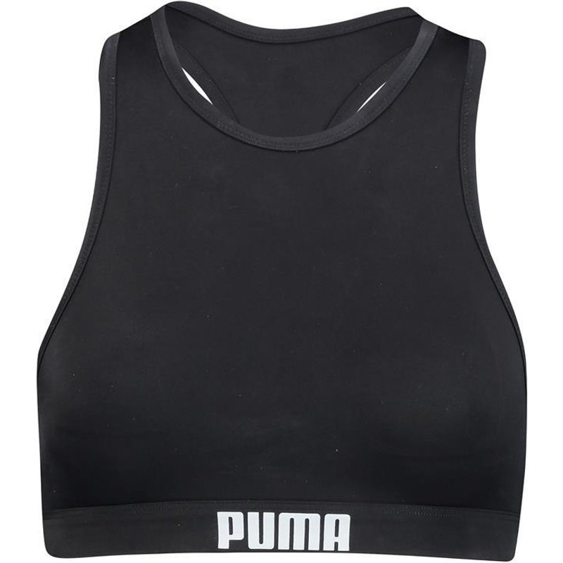 BH Puma Swim Women Racerback Swim Top 1p, Schwarz, Damen