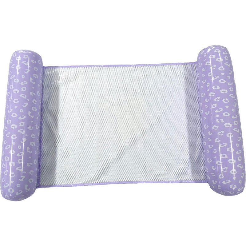 Swim Essentials Wasserhängematte Lila Leopard 116 x 78 x 15 cm