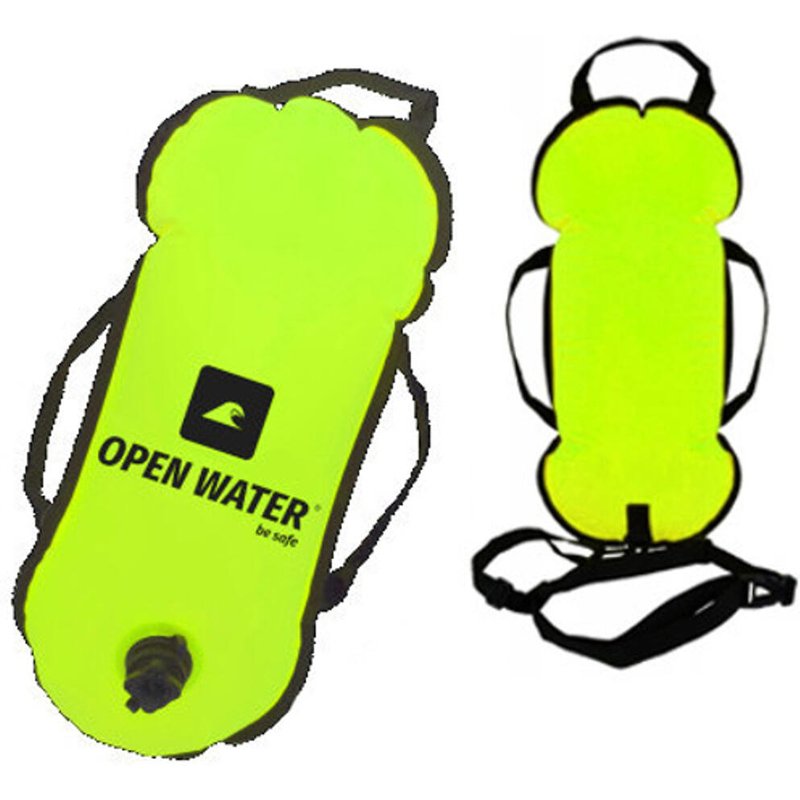 OpenWater Schwimmboje aufblasbar mit Griffen Freiwasser