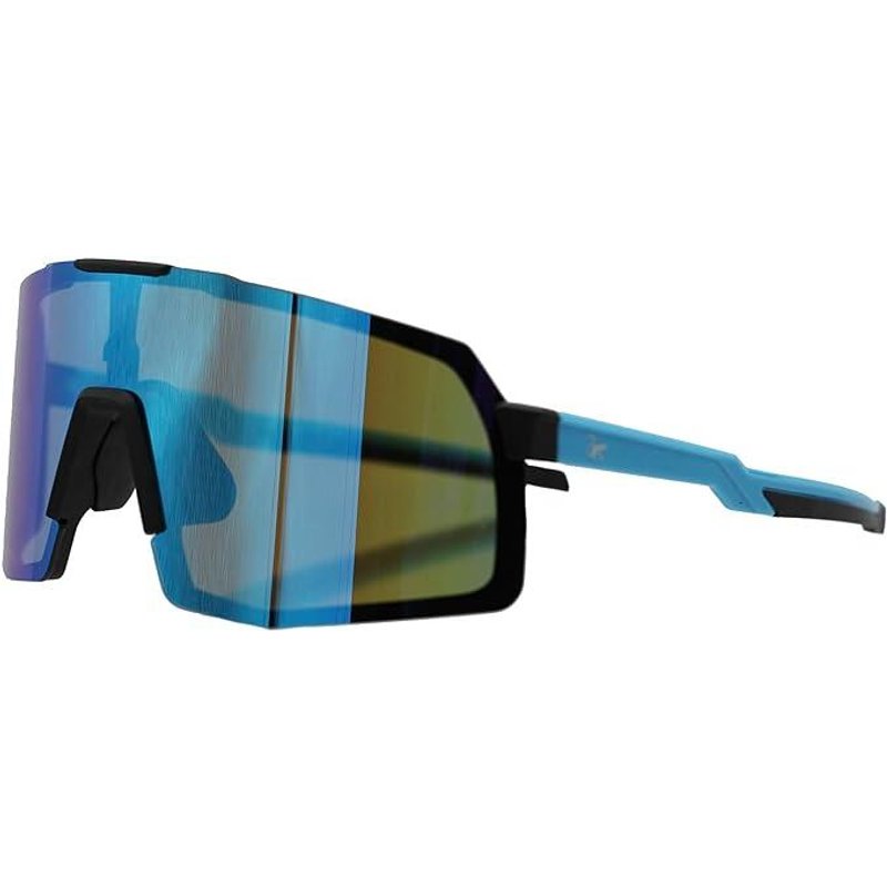 Polarisierte Sportsonnenbrille – 3 austauschbare Gläser / UV400 (Blau)