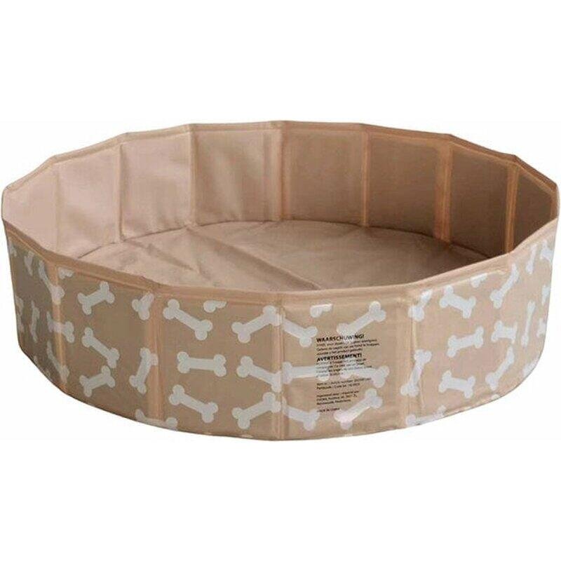 Swim Essentials Hunde Pool Beige Knochen 80 cm