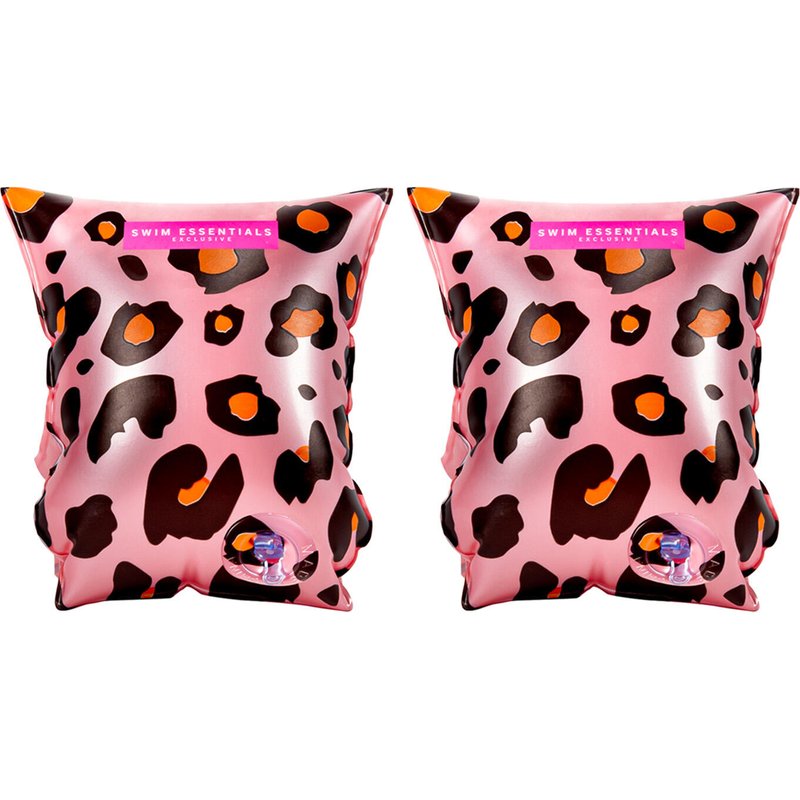 Schwimmflügel mit Leopardenmuster, roségold, 2-6 Jahre
