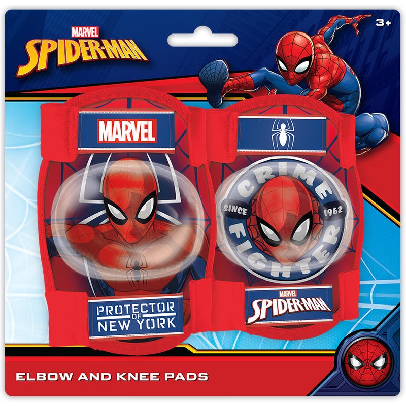 Jungen-Knie- und Ellbogenschützer Spider-Man, rot