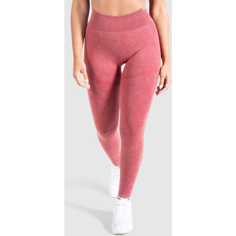 Damen Leggings Batik Scrunch Rot
