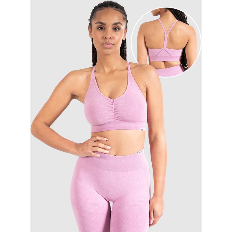 Damen Sport BH Batik Scrunch Rosa