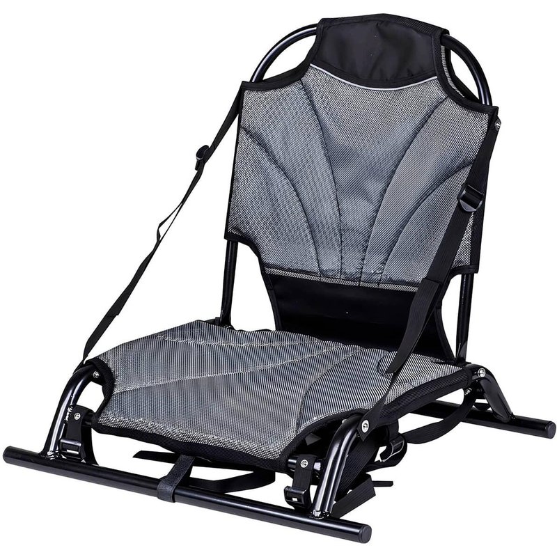 Aluminium-Kajaksitz KOL OUTDOOR – erhöht, klappbar, bis 140 kg, Angelkajak