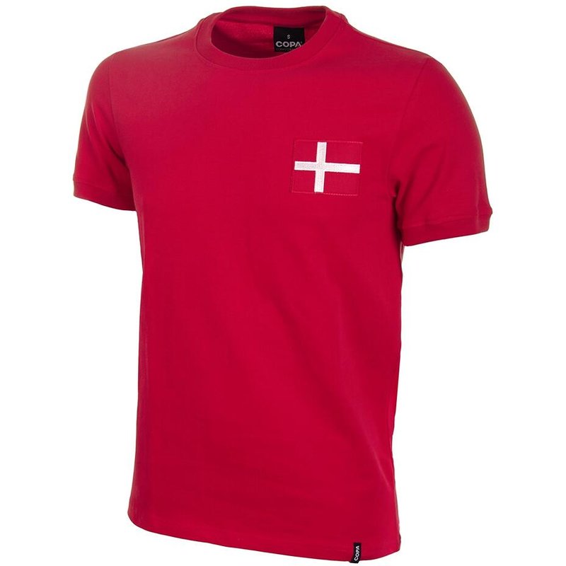 Herren - Retro Fußballtrikot - Dänemark 1970 - Rot