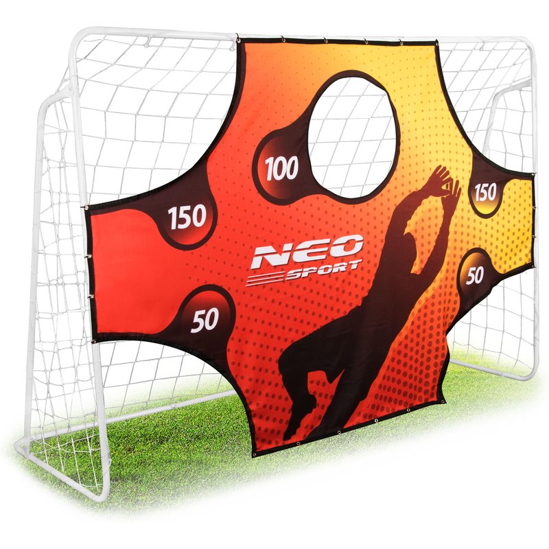 Erwachsene Fußball Tor Mit Zielfeld-Matte - Ns-455 weiß