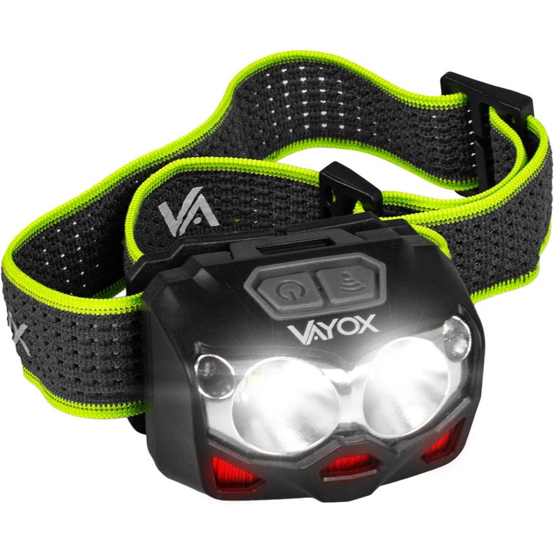 Stirnlampe Vayox VA0078, 500lm, Akku mit Hybridantrieb