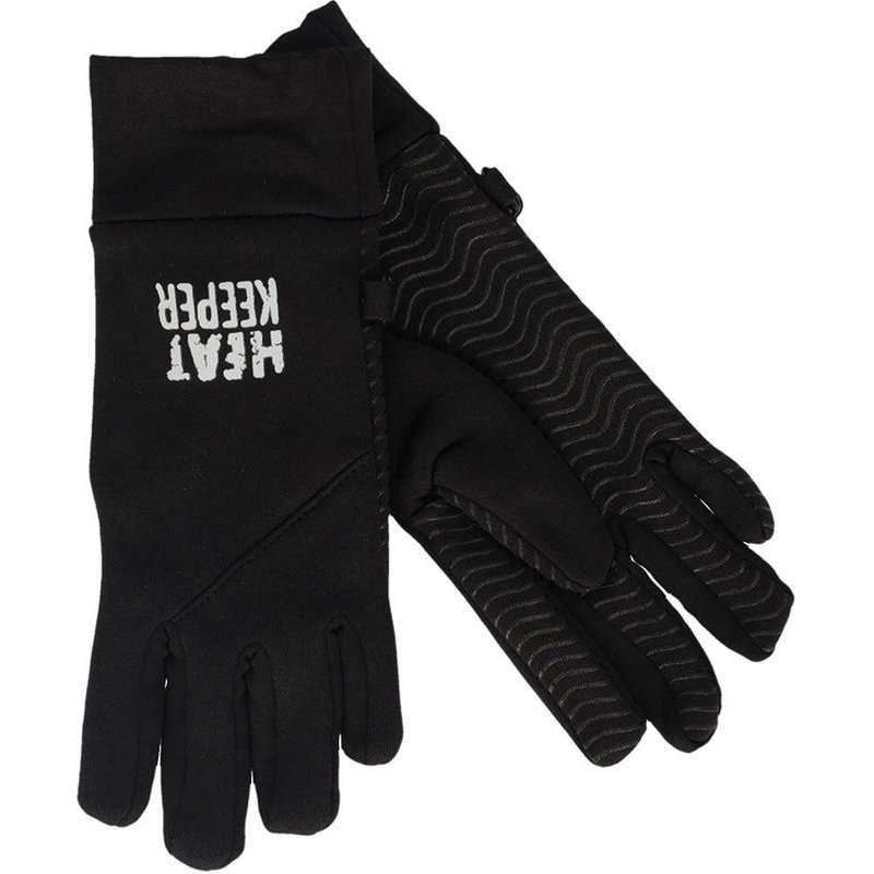 Thermofleece-Sporthandschuhe für Kinder Schwarz 5–8 Jahre