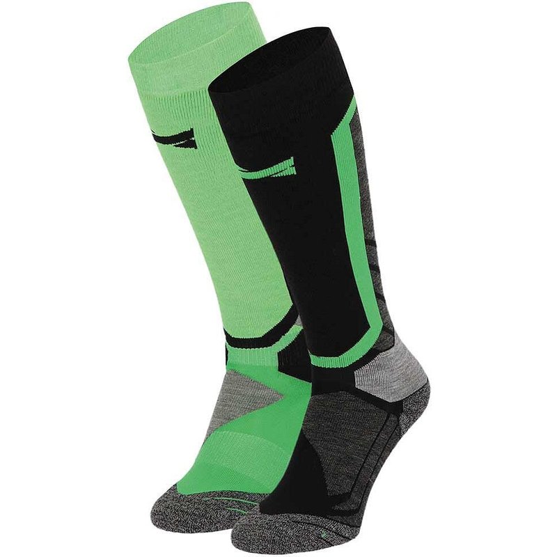Snowboardsocken Unisex Mehrfarbig Grün