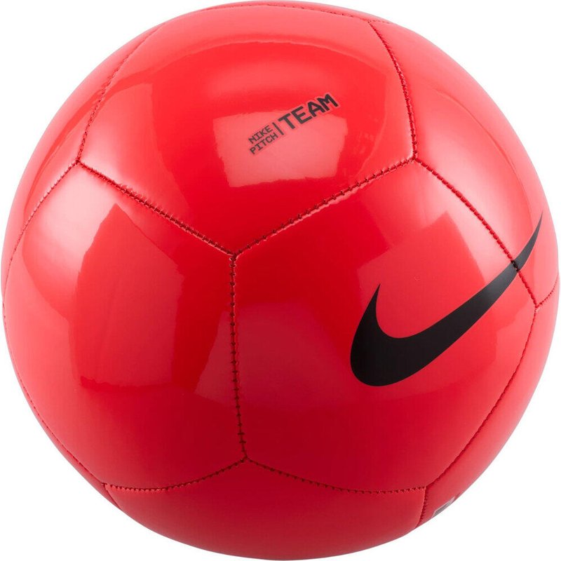 "Pitch Team" Fußball Logo Damen und Herren Rot 5
