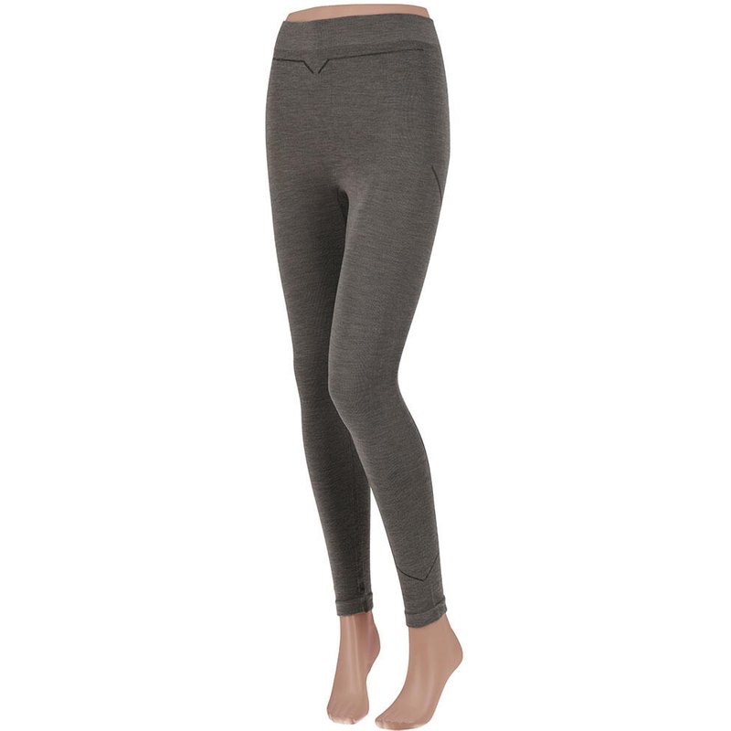 Xtreme Thermo-Leggings Damen - Merinowolle Funktionshose - Grau Melange