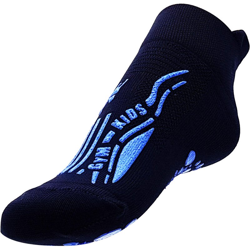 Kinder Turnsocken für Zuhause und Schule rutschfest blau