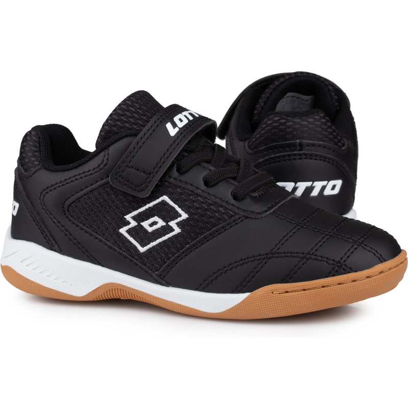 Lotto Schuhe WHIZZER K Kinder Low Top Sneaker 2600120K Schwarz/Weiss